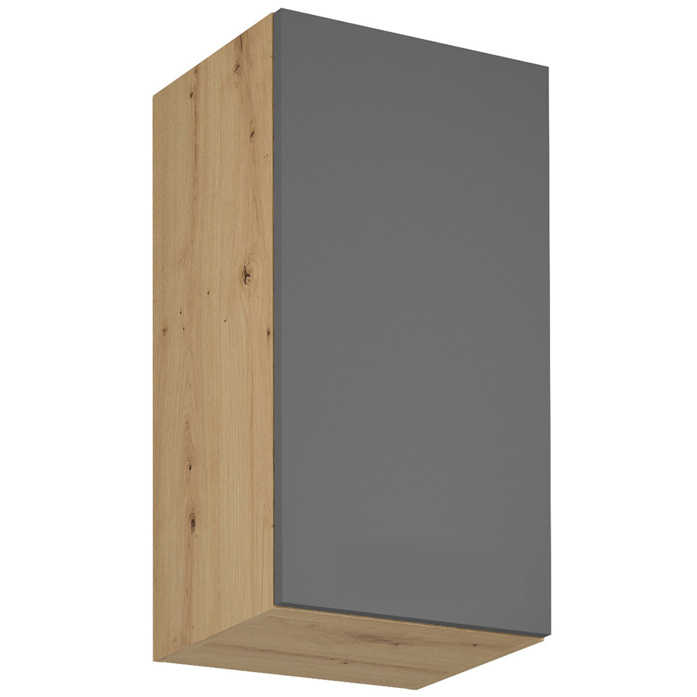 Kuchyně LANGEN šp | s ostrůvkem | 450x230 cm + 155x120 cm | SOKL v CENĚ | push open | artisan/šedá