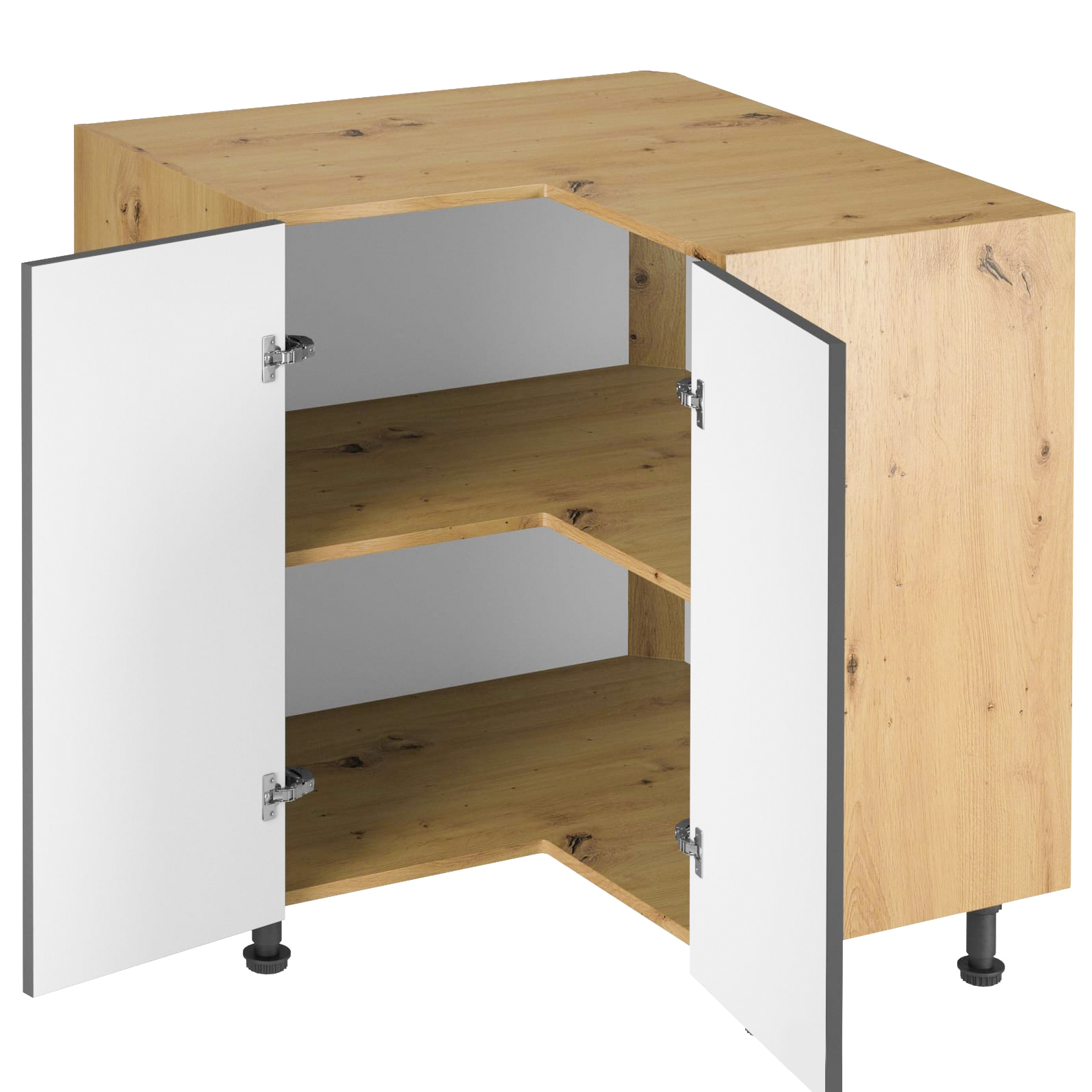 Kuchyně LANGEN šp | s ostrůvkem | 450x230 cm + 155x120 cm | SOKL v CENĚ | push open | artisan/šedá