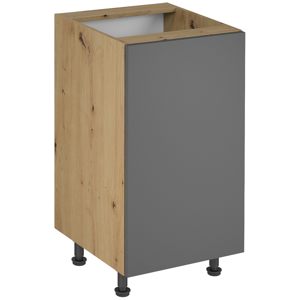 Kuchyně LANGEN šp | s ostrůvkem | 450x230 cm + 155x120 cm | SOKL v CENĚ | push open | artisan/šedá