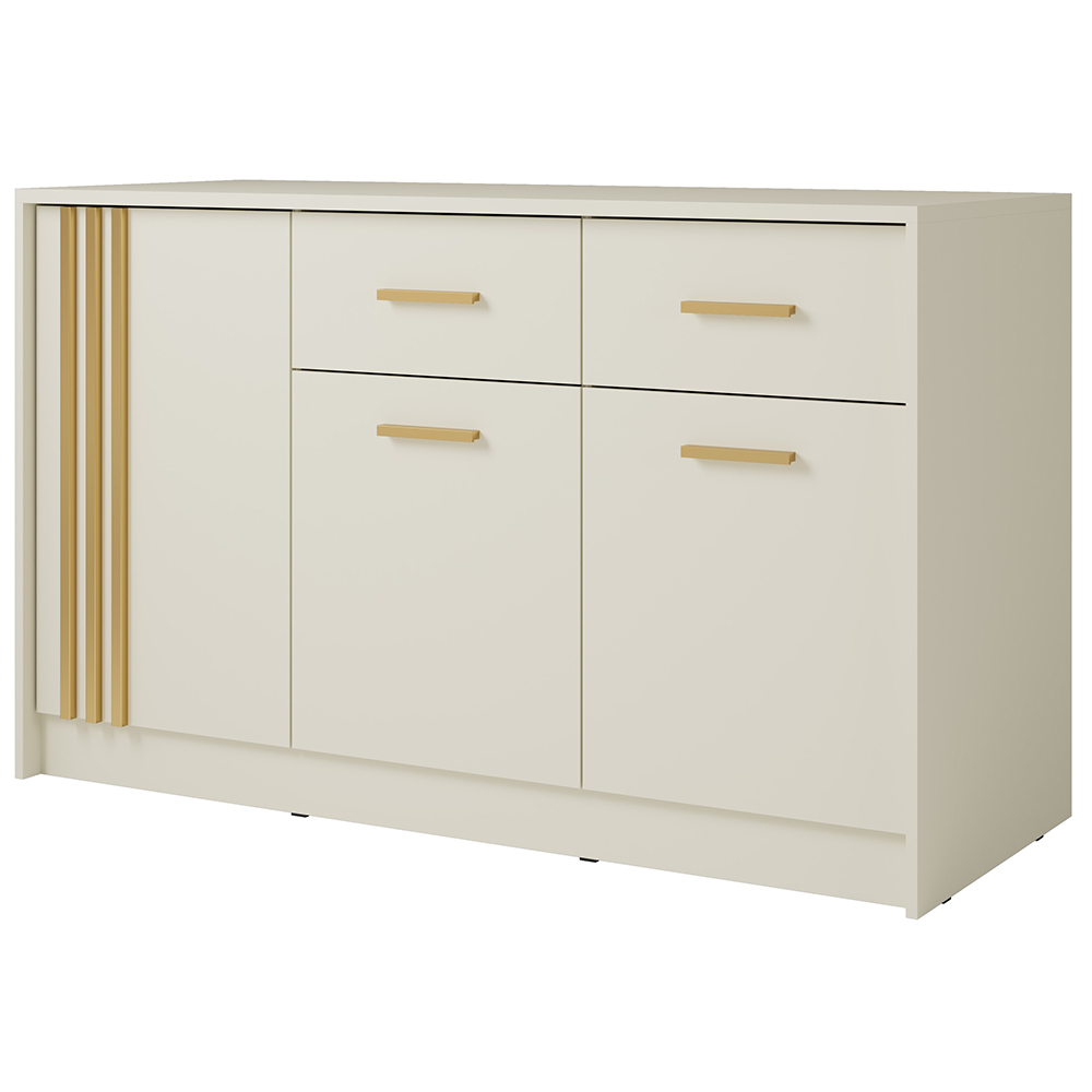 Komoda CANADA CD-35 | 150 cm | kašmír se zlatými úchyty