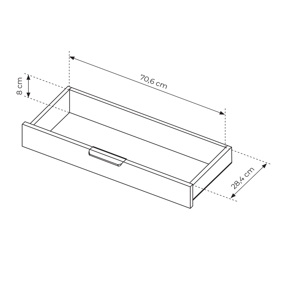 LOVI c | toaletka 1S | 120 cm | dub cremona