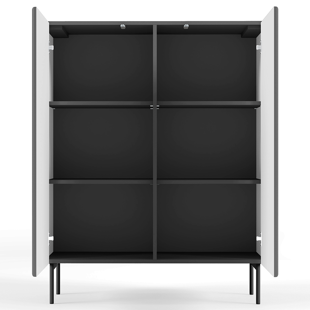 MUTI c | komoda 2D | 98,6 cm | černá