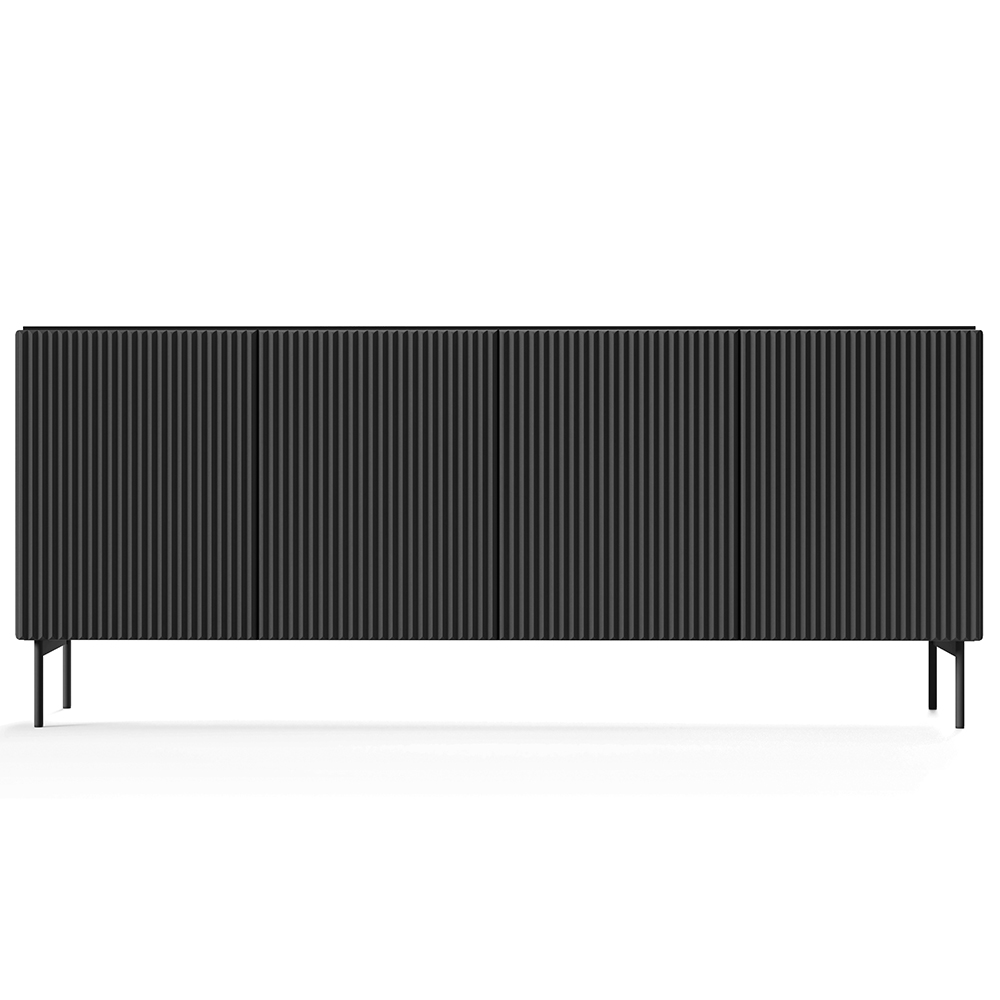 MUTI c | komoda 195 4D | 195,2 cm | černá