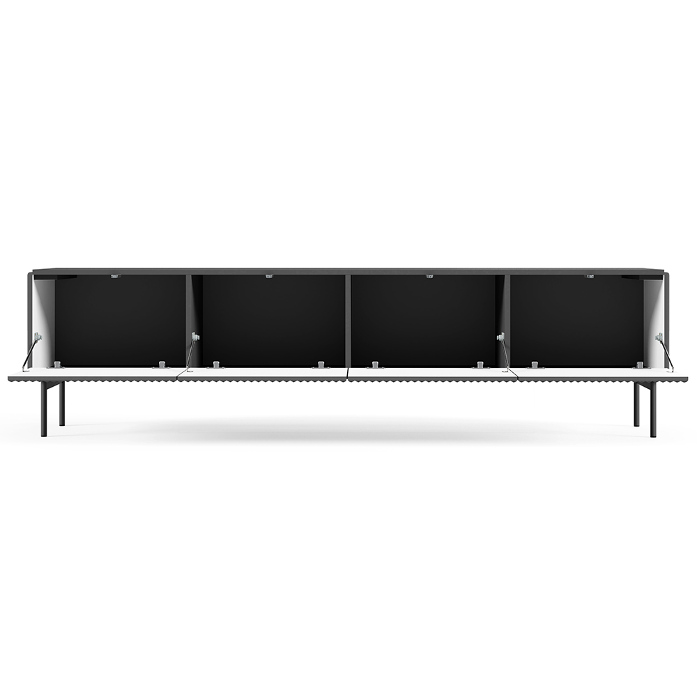 MUTI c | TV stolek RTV 195 | 195,2 cm | černá