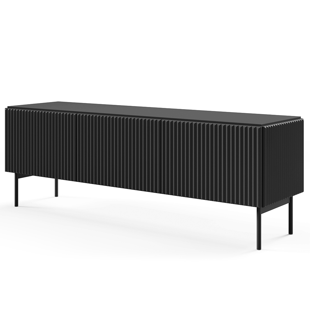 MUTI c | TV stolek RTV 147 | 147 cm | černá