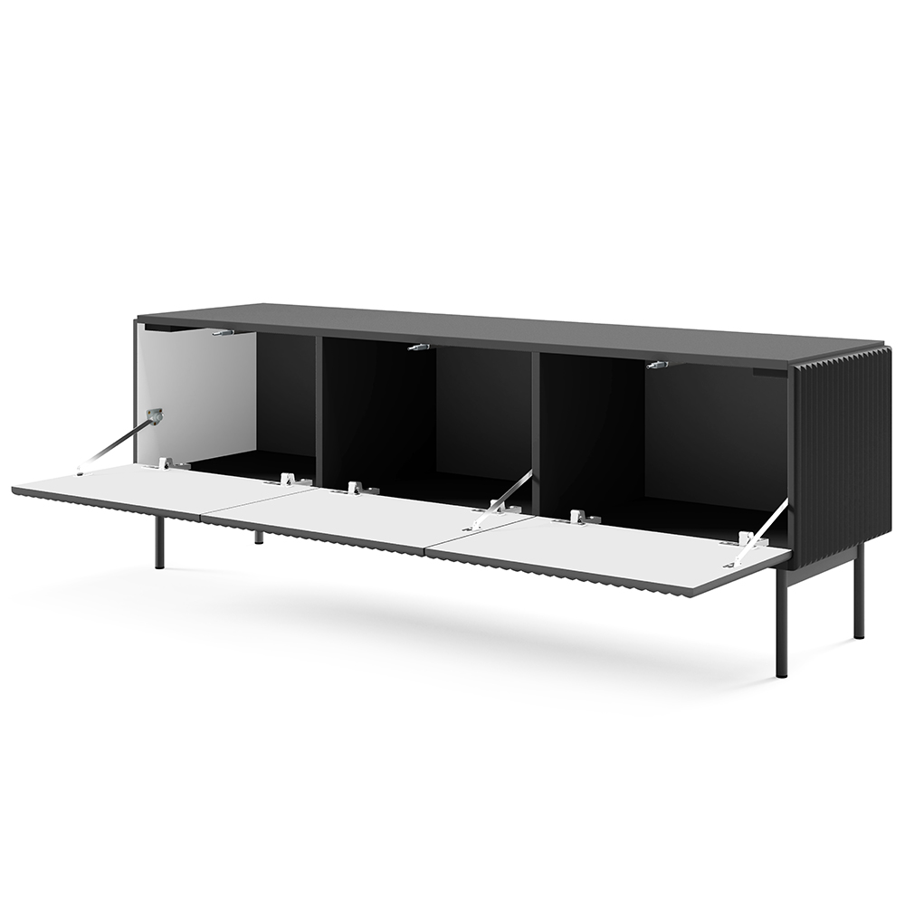 MUTI c | TV stolek RTV 147 | 147 cm | černá