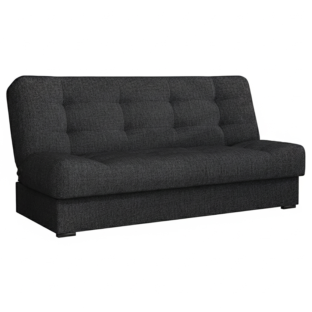 Pohovka OLIVIA | 170 cm | rozkládací + úložný prostor | šedočerná