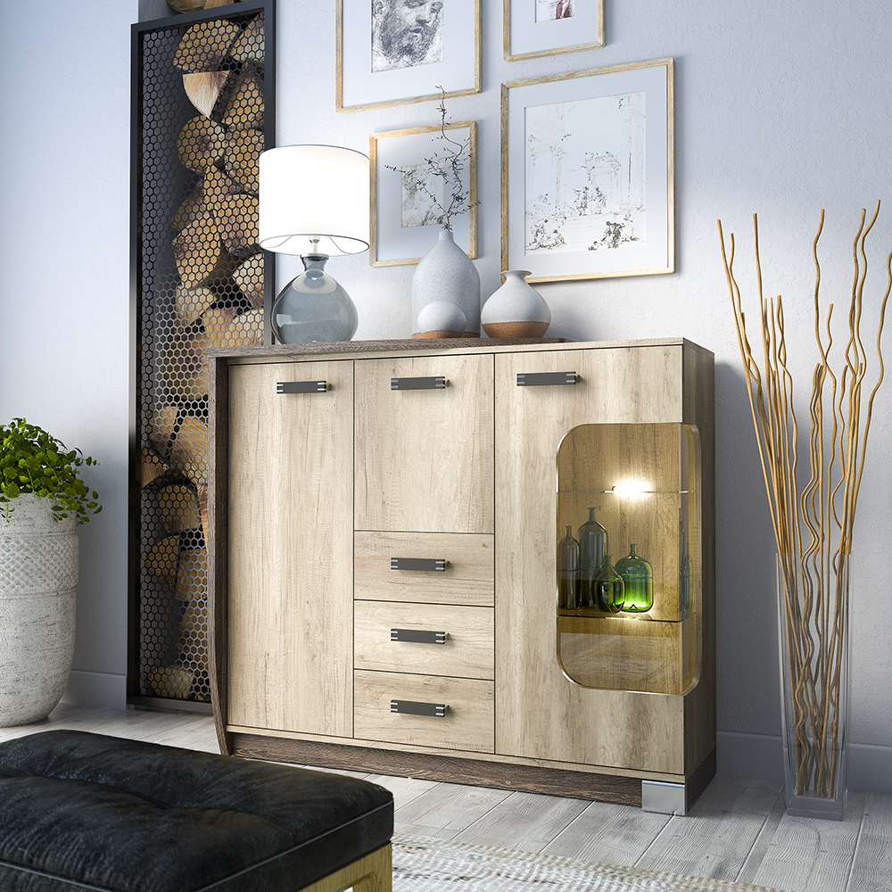 ROMERO | TV stolek R3L | 120 cm | canyon/arusha