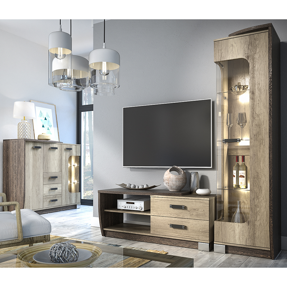 ROMERO | komoda R7L | 130 cm | canyon/arusha