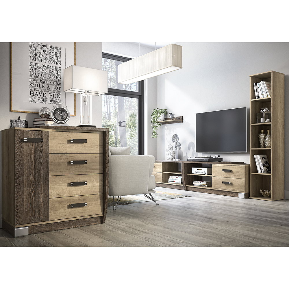 ROMERO | šatní skříň R17L | 50 cm | canyon/arusha