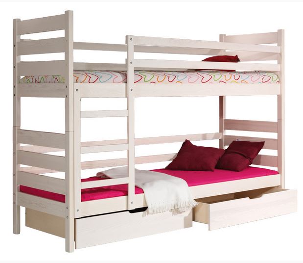 Patrová postel palanda DAREK | 2x 80x190 cm | VÝBĚR BAREV | Z MASIVU