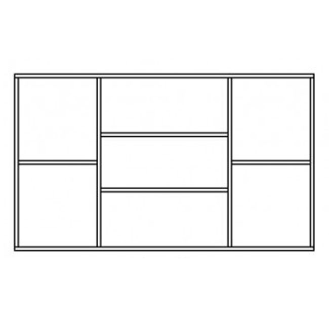 Fill - komoda 4 - dub sonoma/šedá lesk