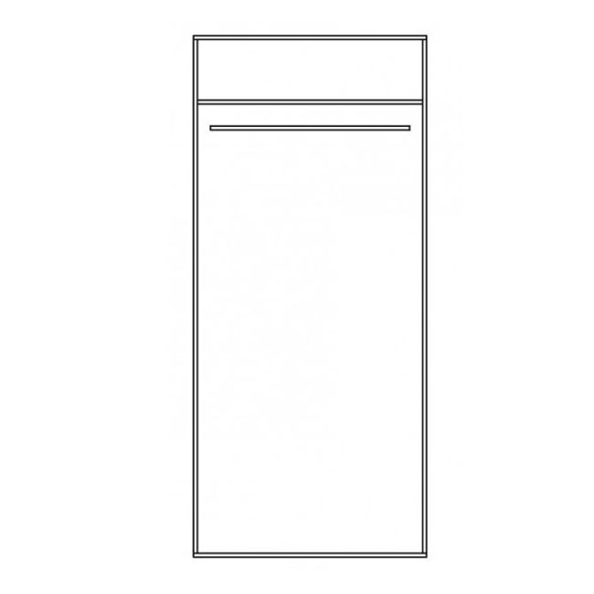 Obývací stěna se skříní FILL | 6 dílů | 127 cm + 370 cm + 114x64 cm | dub sonoma/šedá lesk