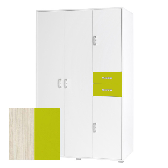 Nemo - šatní skříň 1 - jasan/seledyn