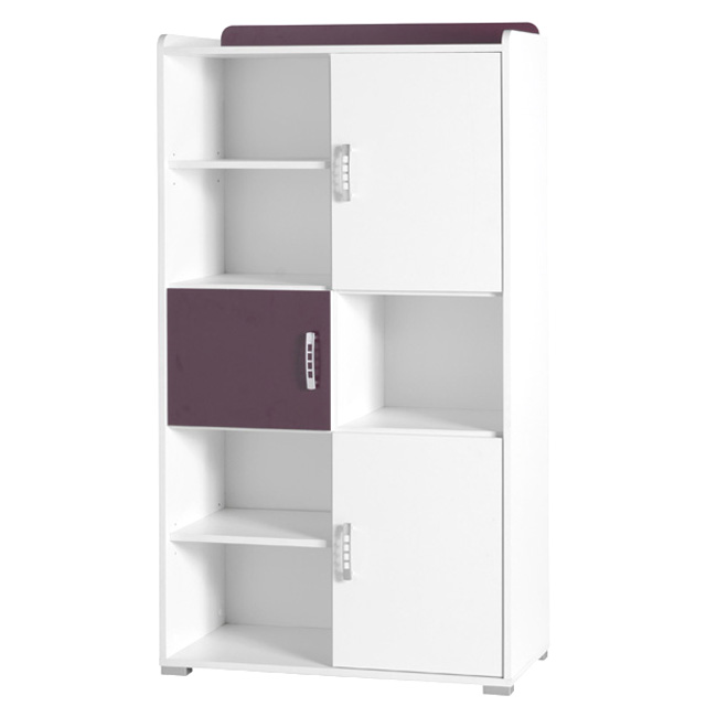 Nemo - regál 4 - bílá/fialová