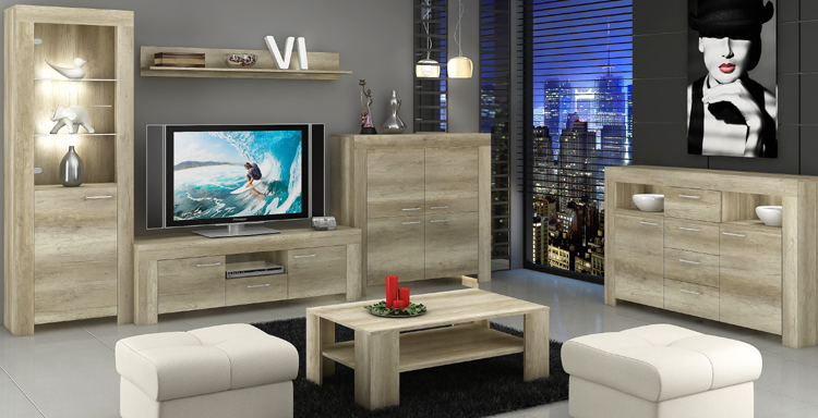 Sky - vitrína/regál SWT70 - country