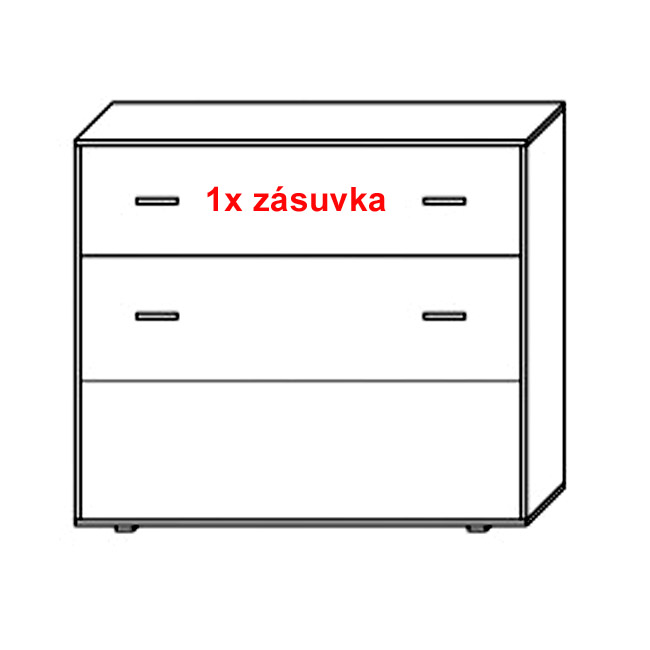 Předsíňová stěna Sara - borovice tmavá - SKLADEM poslední 1 ks