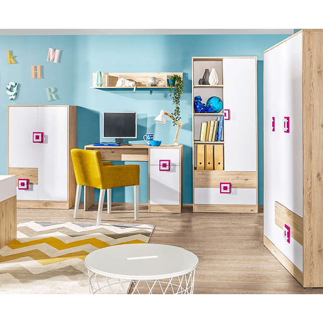 Nico - šatní skříň 2 - růžová