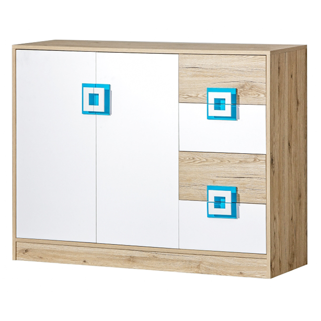 Nico - komoda 8 - modrá