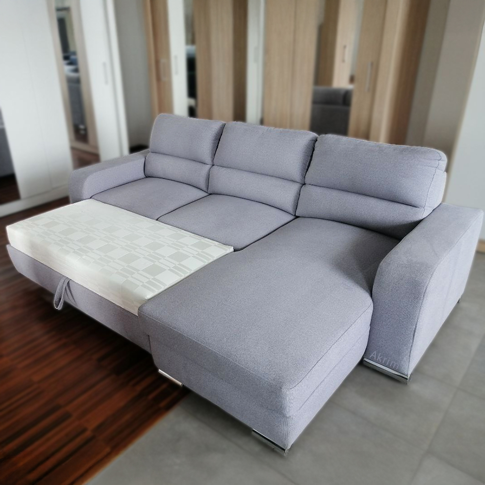 Sedací souprava NIKO | 250x165 cm | PRAVÁ | rozkládací + úložný prostor | VÝBĚR TKANIN