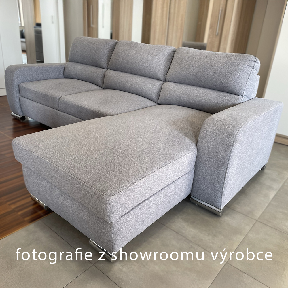 Sedací souprava NIKO | 250x165 cm | PRAVÁ | rozkládací + úložný prostor | VÝBĚR TKANIN