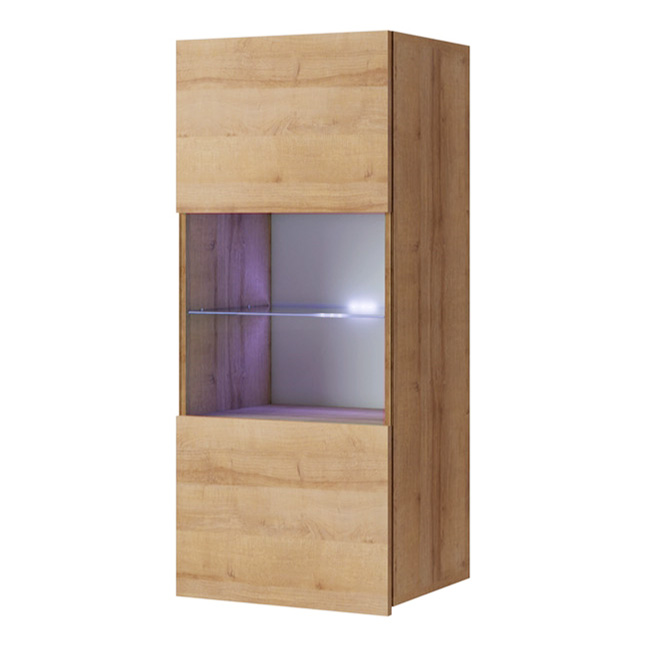 CALABRINI d | závěsná vitrína | 45 cm | dub zlatý