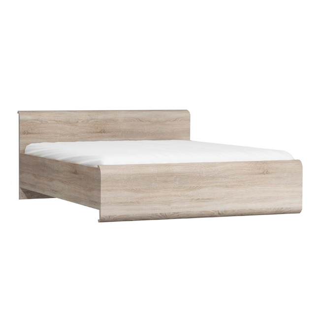 LINK s | postel dvoulůžko + ROŠT | 160x200 cm | sonoma | POSLEDNÍ KUS