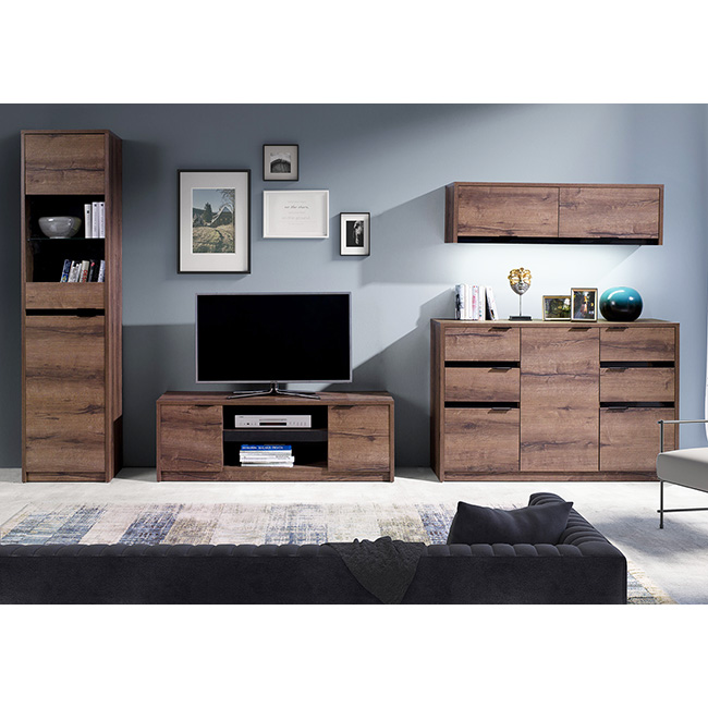 DENVER mc | TV stolek RTV1SZ | 90 cm | dub monastery / černá lesk