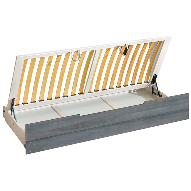 Alan - jednolůžko AL1+AL3 - bílá/popel