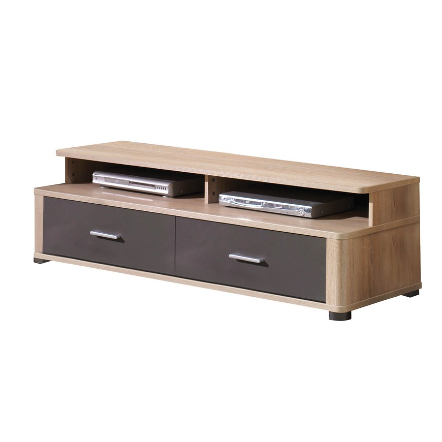 Fill - Tv stolek 5 - dub sonoma/šedá lesk