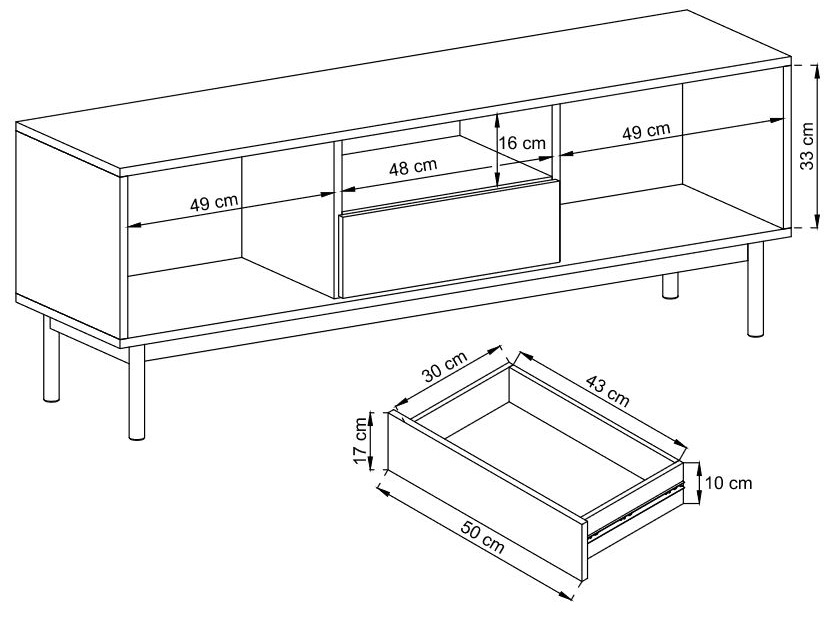 Basic - TV stolek BRTV154