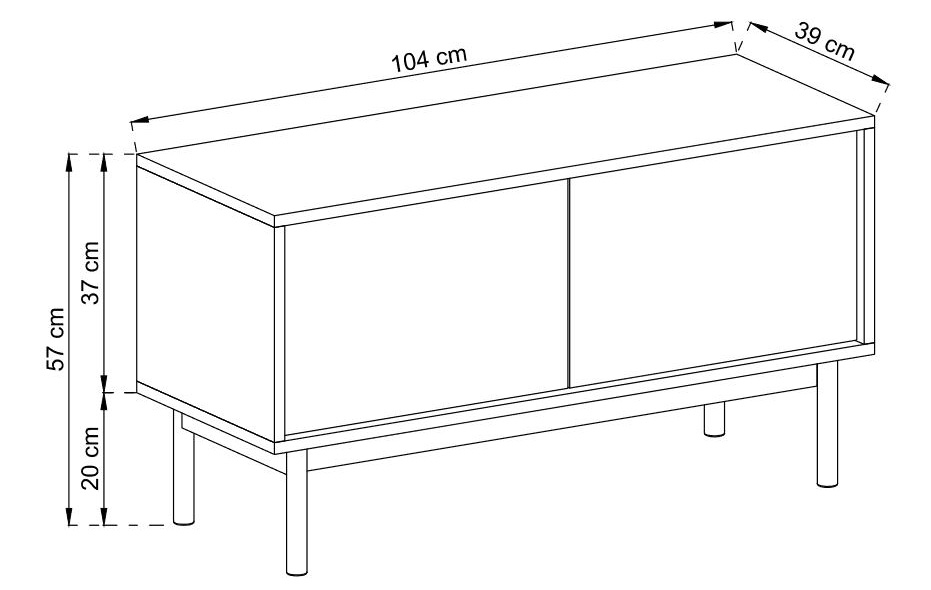 Basic - předsíňová stěna BGD104