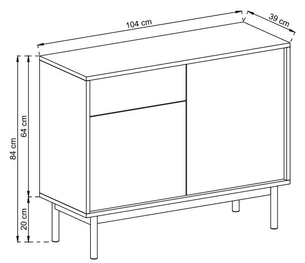 Basic - komoda BK104