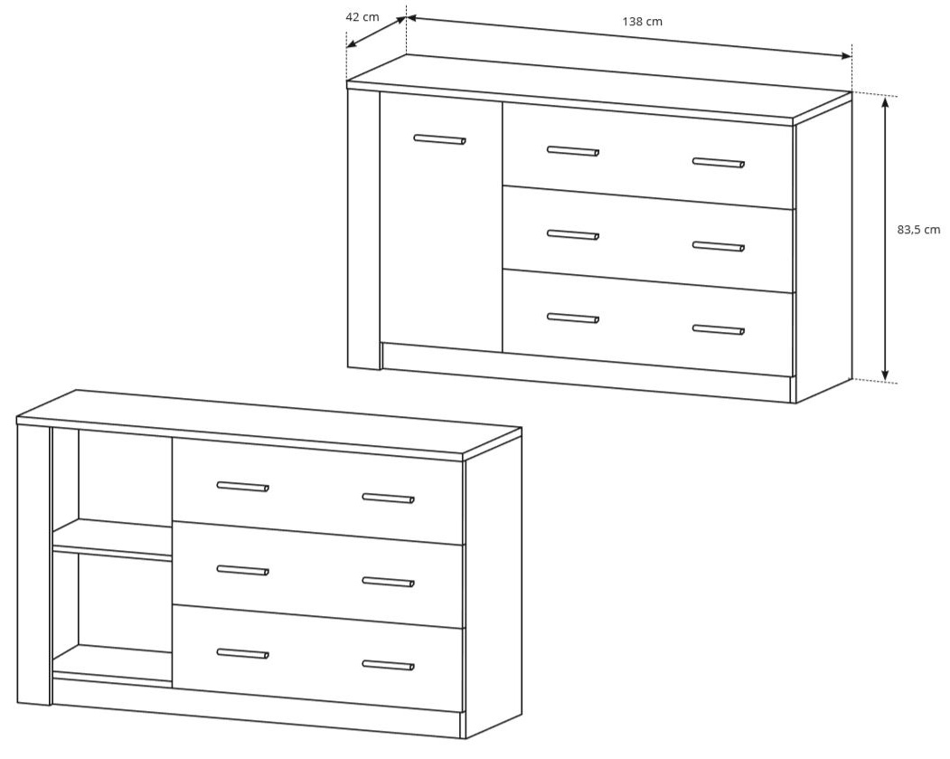 Ložnice Anders - sestava A