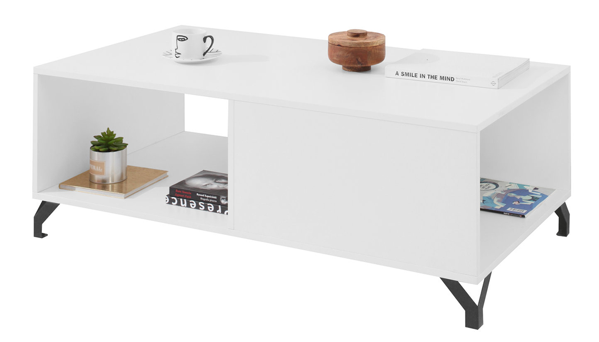 Obývací stěna Bergen B - bílá