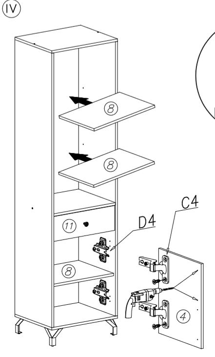 Dětský pokoj Bergen C - bílá