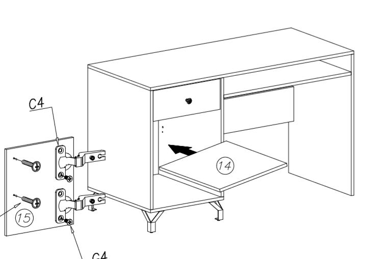 Dětský pokoj Bergen C - bílá