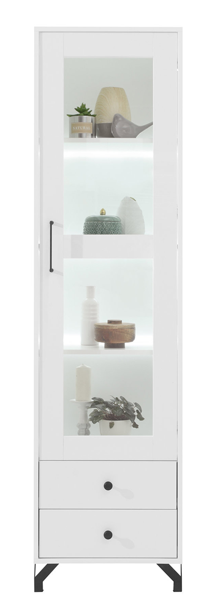 Obývací stěna Bergen D - bílá