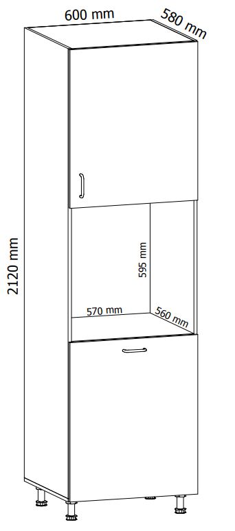 Kuchyňská linka ASPEN gr | 300x230 cm | šedá lesk