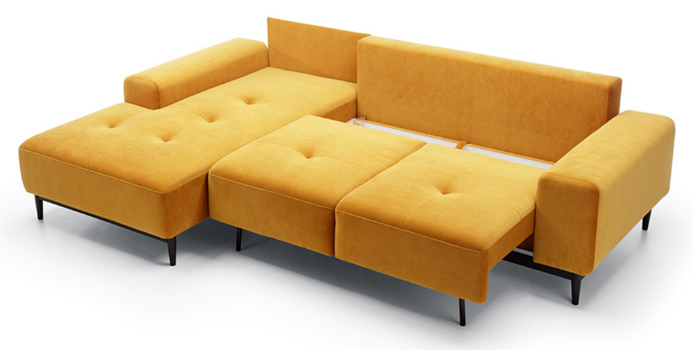 Sedací souprava VERO - 266x175 - rozkládací + úložný prostor - VÝBĚR TKANIN