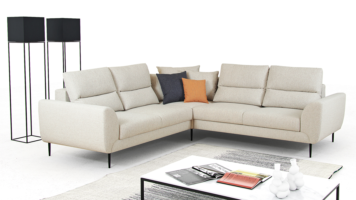 Sedací souprava QUATTRO - 265x265 - rozkládací + úložný prostor - VÝBĚR TKANIN