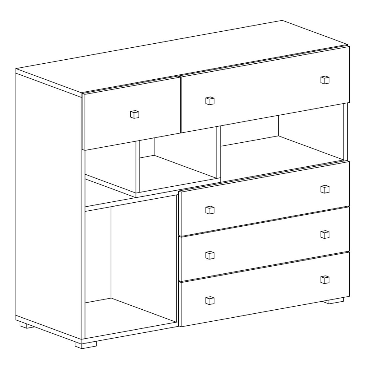 Sigma - komoda SI 12 - beton