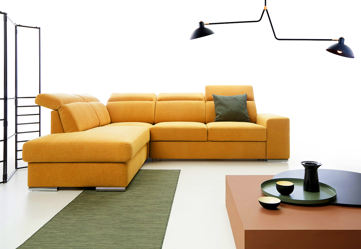 Sedací souprava AVANT - 278x230 cm - rozkládací + úložní prostor - VÝBĚR LÁTEK