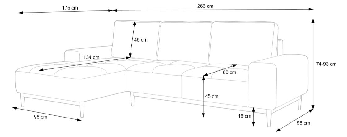Sedací souprava ARTE | rozkládací | VÝBĚR TKANIN