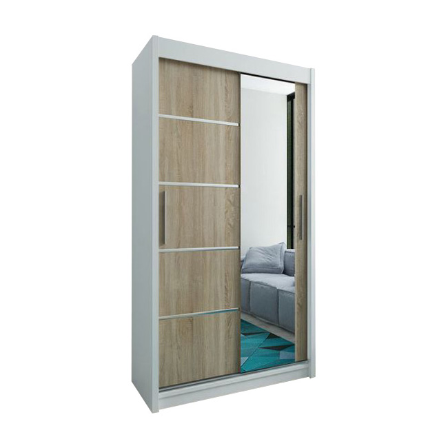 Šatní skříň Verona 2 - 100 bílá/sonoma