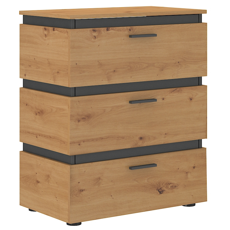 Komoda Faro 3S - tiché dovírání - dub artisan