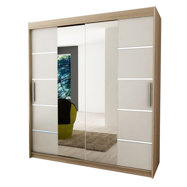 Šatní skříň Verona 4 - 180 sonoma/bílá