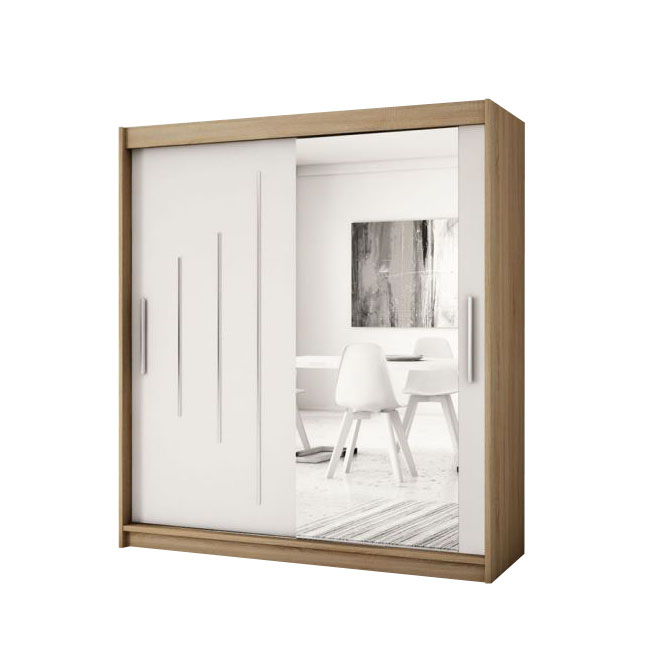 Šatní skříň York 2 - 180 sonoma/bílá