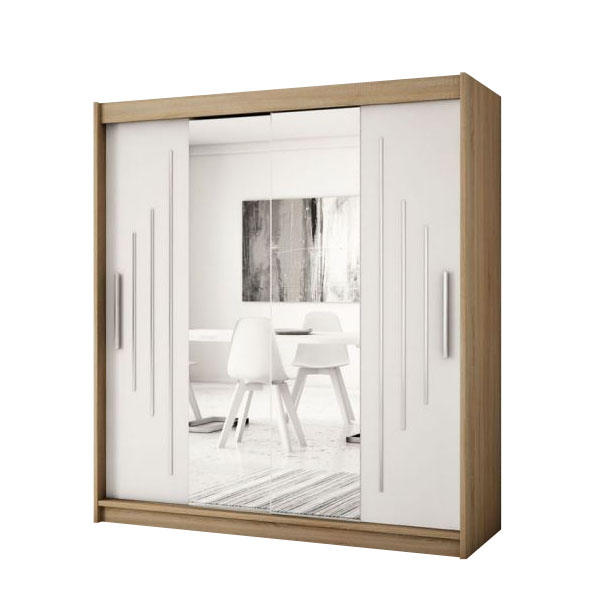 Šatní skříň York 1 - 180 sonoma/bílá