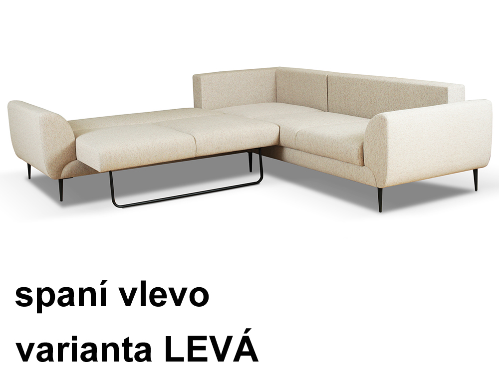 Sedací souprava QUATTRO - 265x265 - rozkládací + úložný prostor - VÝBĚR TKANIN